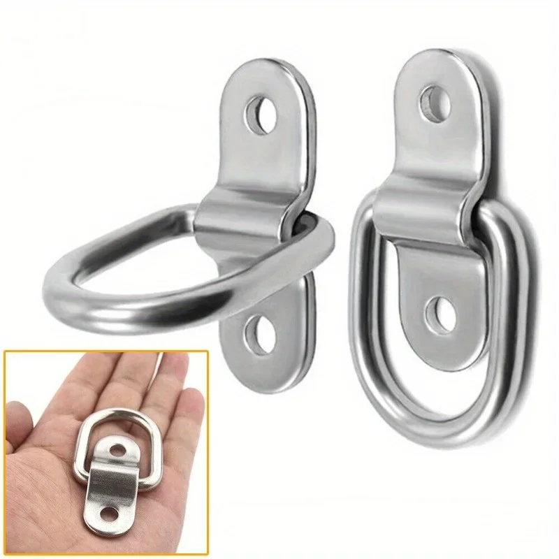 D-type pull ring buckle door buckle fastener cargo trailer anchor point D-type ring fastening buckle truck hook trailer pull