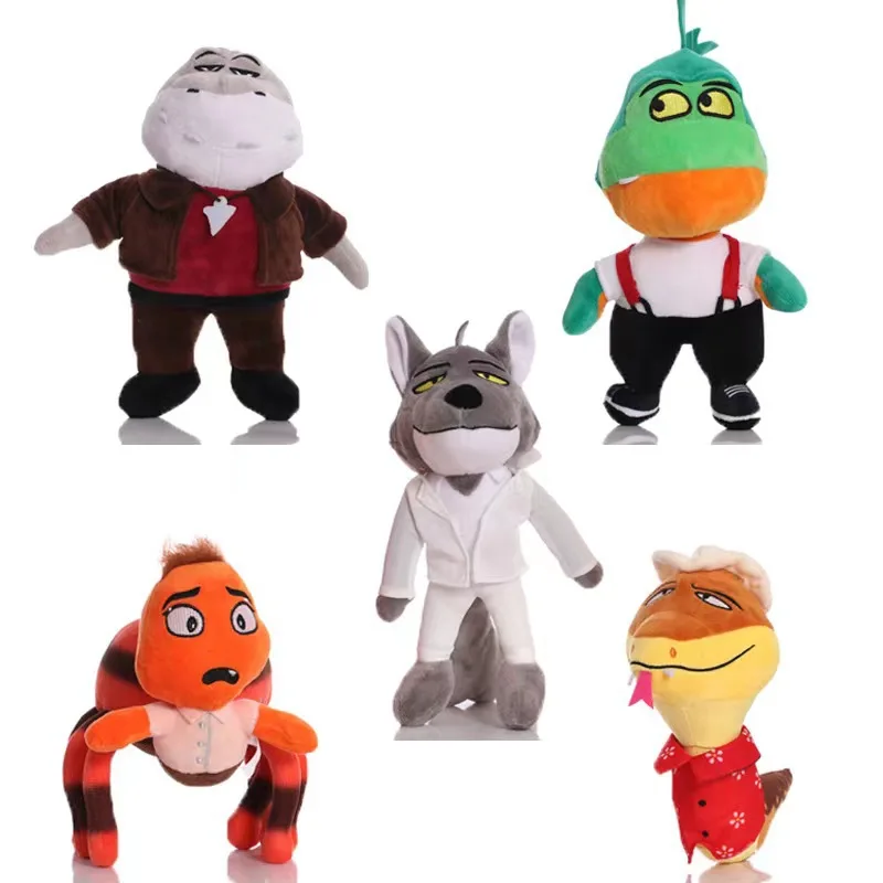 

The Bad Guys Plush Toys Mr Snake Piranha Wolf Shark Tarantula Soft Stuffed Dolls Plushies Figure Peluche Pillow Christmas Gifts