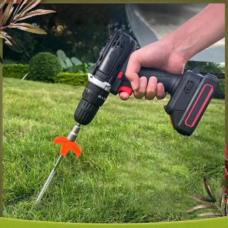 

Reliable-8Pcs Screw In Tent Stakes With Hex Socket Heavy Duty Spiral Screw Tent Stakes Pegs Screw For Outdoor Camping