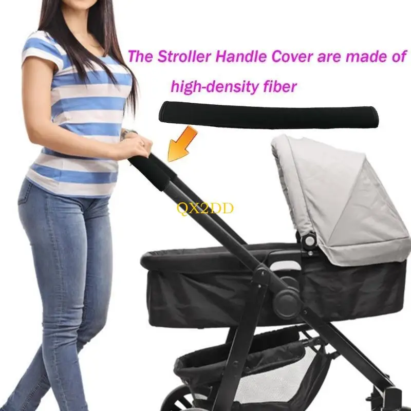 

QX2D Breathable Strollers Handle Protectors Easy Installation Soft Grip Diving Cloth