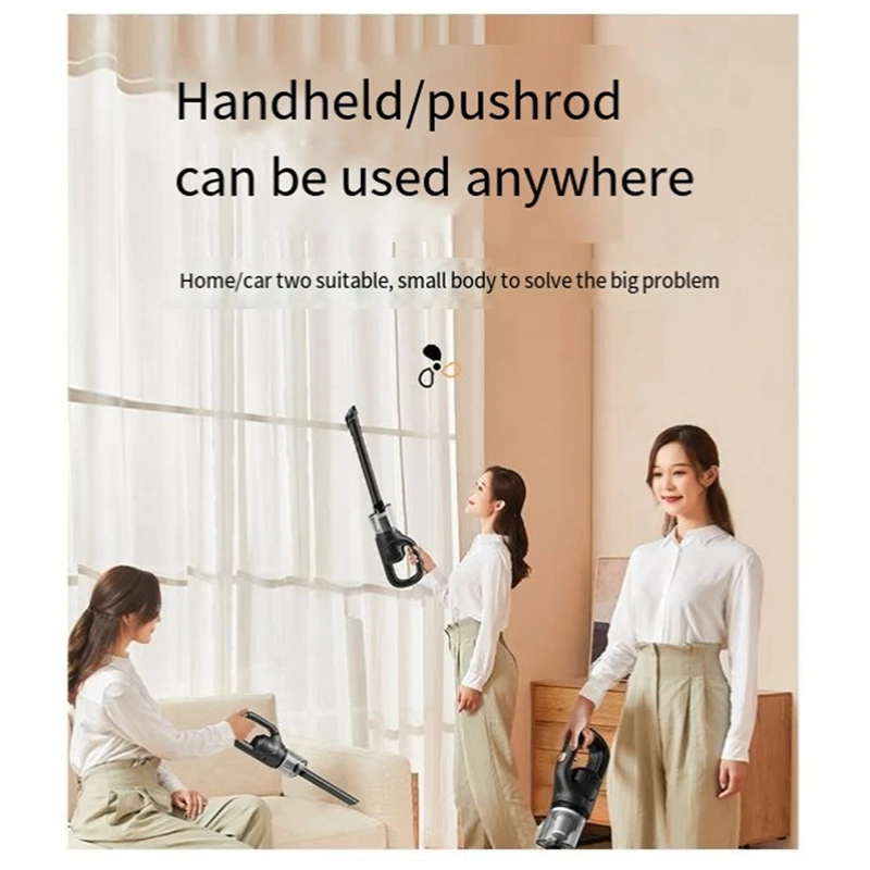 ABKR-Wireless Handheld Vacuum Cleaner With Detachable Dust Box Handheld Chargeable Auto Vacuum Vacuum Cleaner