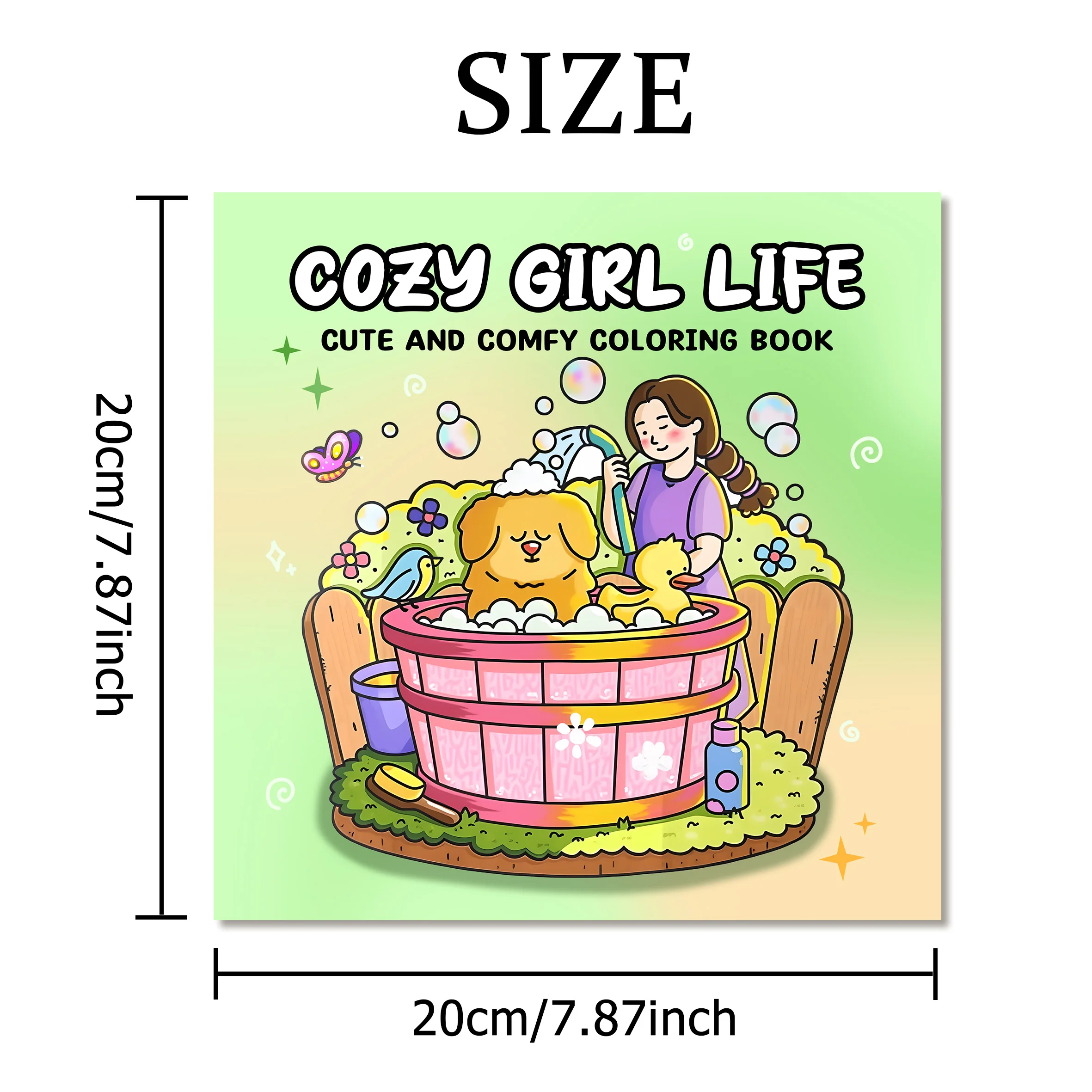 COZY GIRL LIFE Bold-easy Patterns Coloring Book for Adults Stress Relief Cute Drawing Book Perfect Gift for Party and Birthday