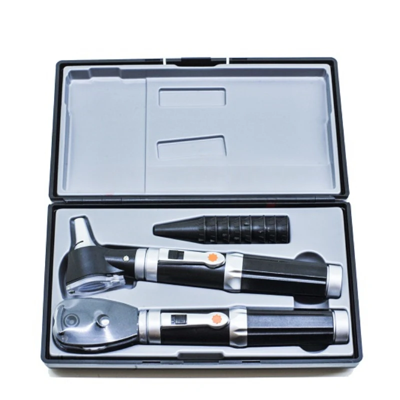 MT MEDICAL Veterinary Otoscope Ophthalmoscope Set Rechargeable Veterinary Endoscope Machine