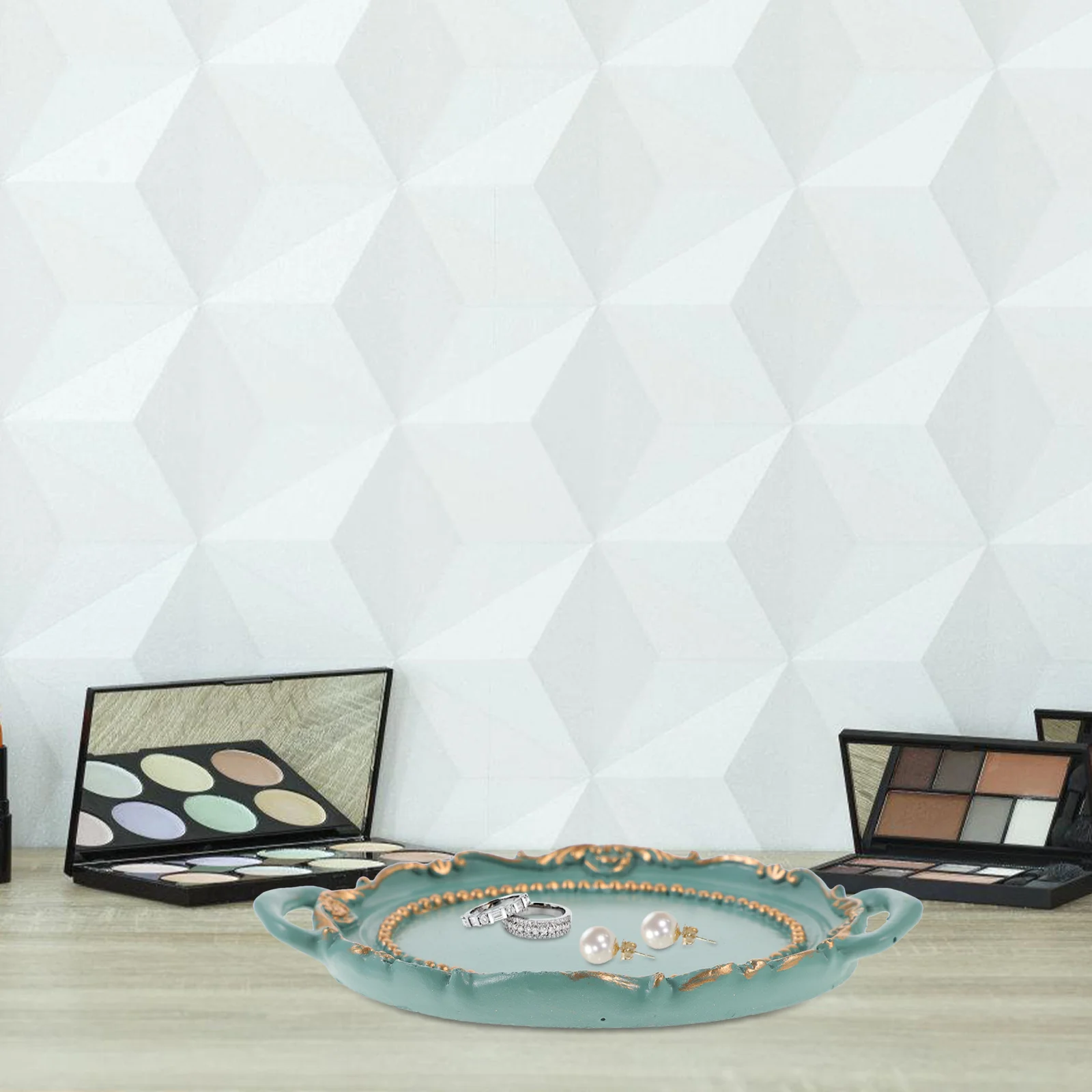 

Vintage Jewelry Display Tray Small Ear Studs Ring Holder Decorative Organizer Storage Tray for Rings Necklaces Bracelets