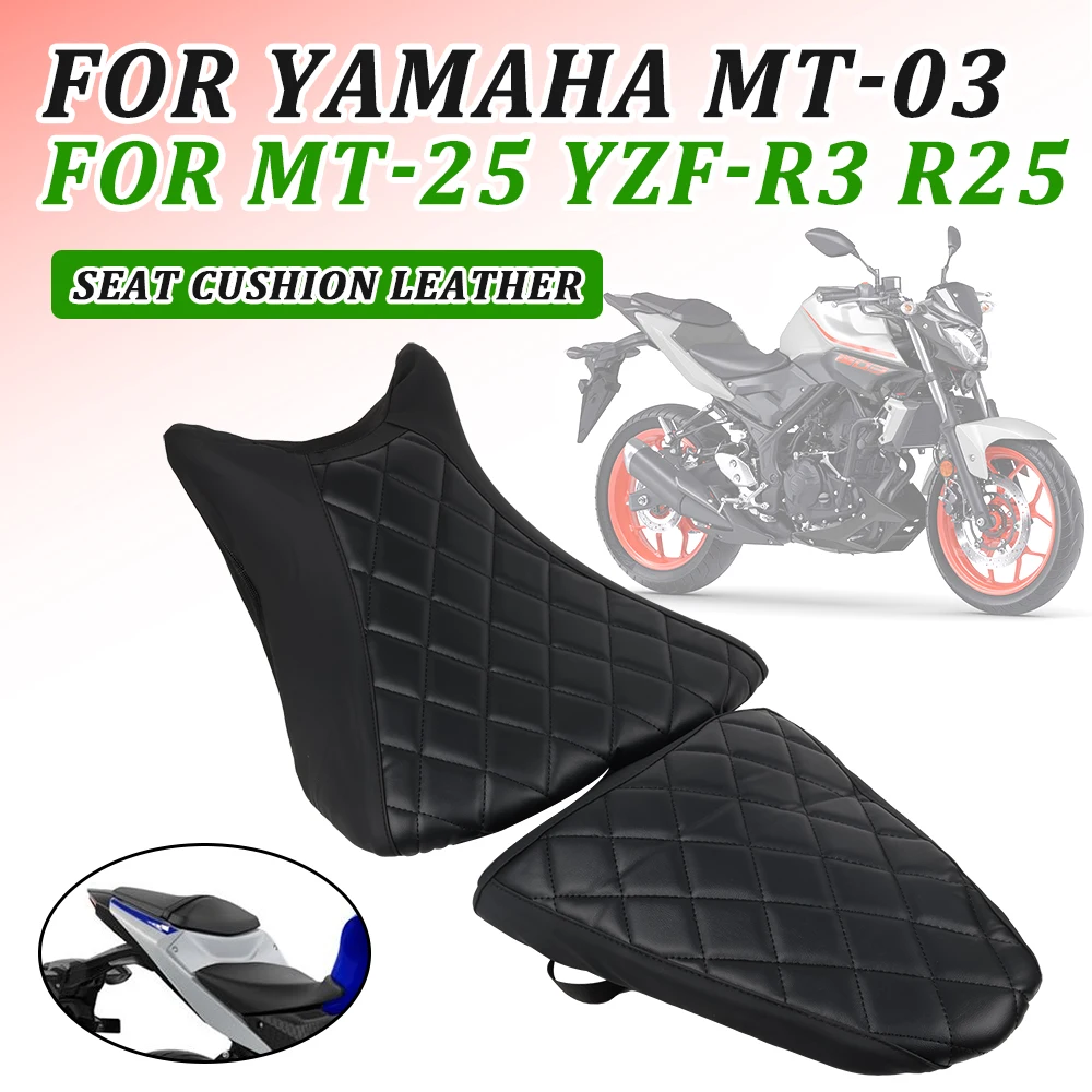 Seat Cover Cushion For YAMAHA MT-03 MT-25 YZF-R3 YZF-R25 YZFR25 MT25 2023 Motorcycle Thermal Insulation Protector Guard Leather 