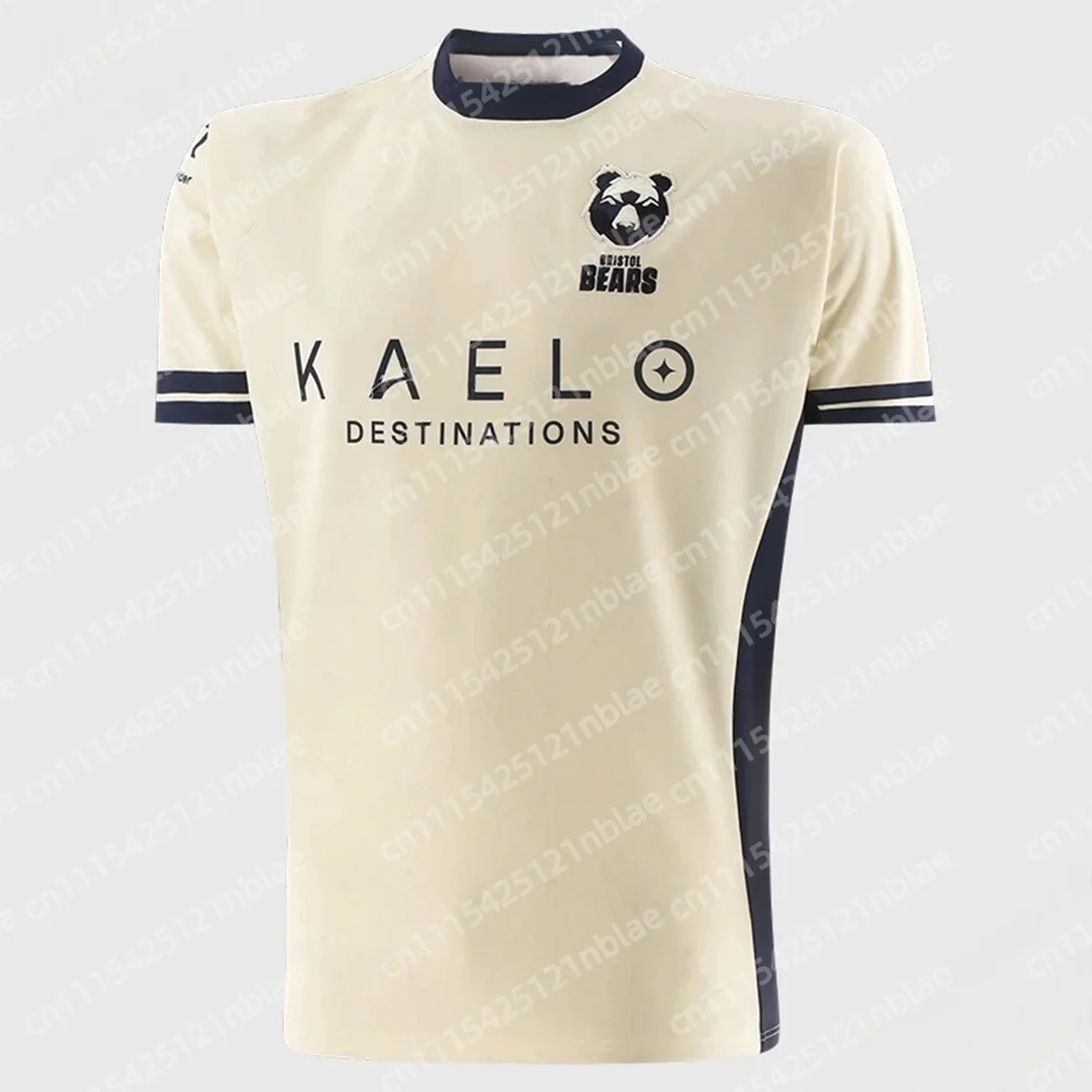 2026 Bristol Bears Blue Stripe Rugby-Trikot KAELO DESTINATIONS Sponsor Rugby-Shirt für Herren, Familie, Kinder, T-Shirts, modisch, schnell trocknend – Detail 2