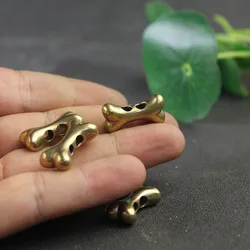 Bone Brass Knife Beads EDC Outdoor DIY Paracord Accessories Handmade Woven Bracelets Buckle Lanyard Pendants Flashlight Hangings