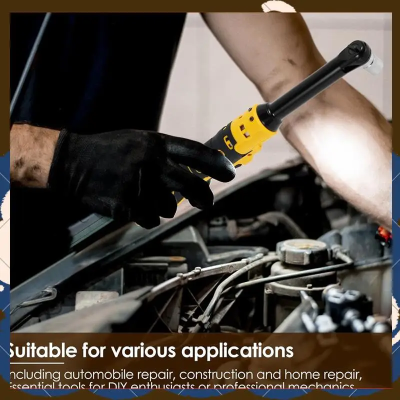 

Extended Ratchet Wrench Extended Ratchet Tool 3" Extension Bar & 1/4" Adapter, Cordless Ratchet Wrench-[A53I]