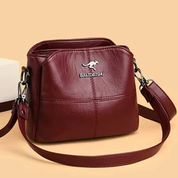 3 Layers Women Tote Bag High Quality Leather Ladies Handbags Leisure Shoulder Bag Small Crossbody Bags For Women 2024 New