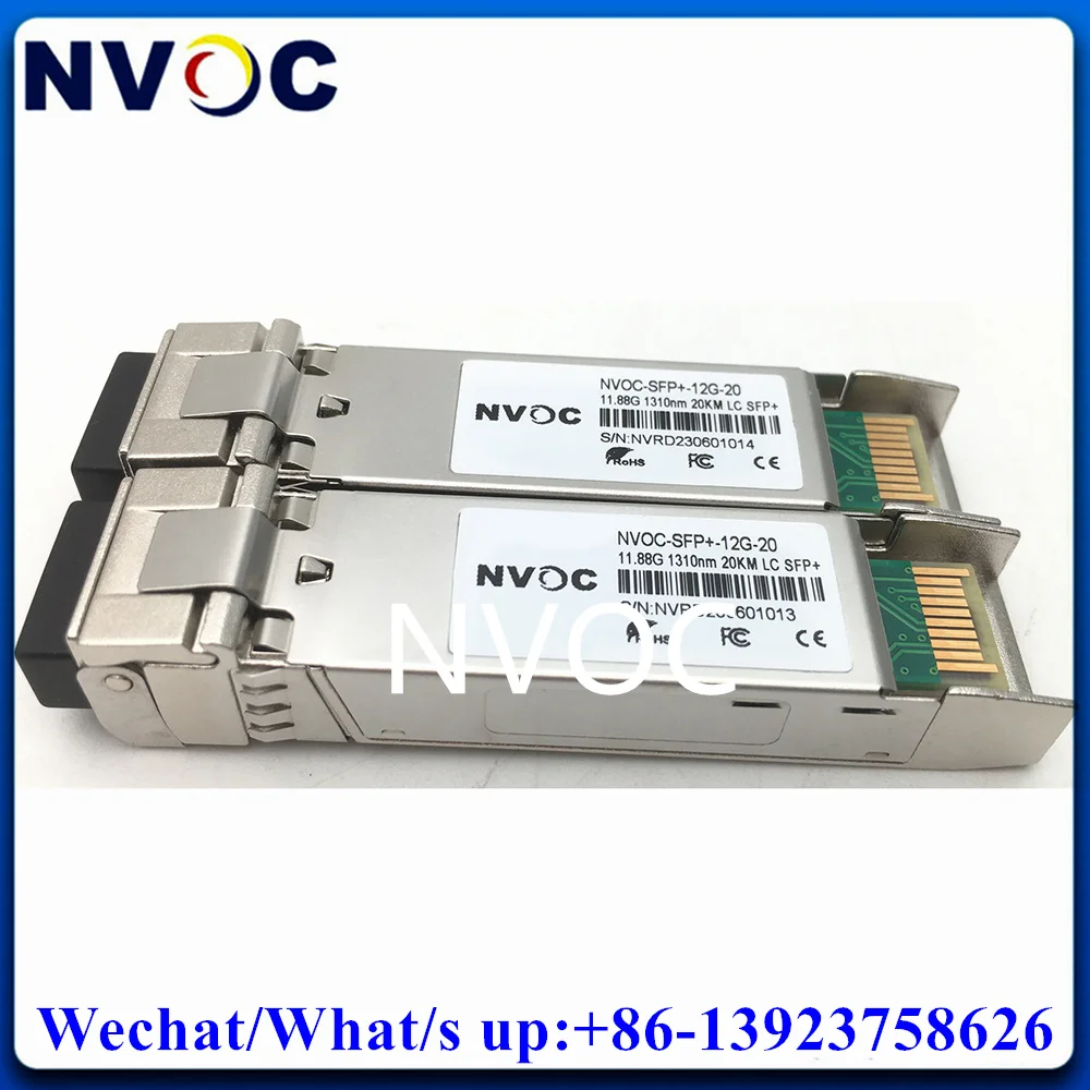 12Gbps 1310nm 10KM 20KM Video Duplex LC SFP Optical Transceiver Suitable for Black Magic Design SDI to Fiber Converter