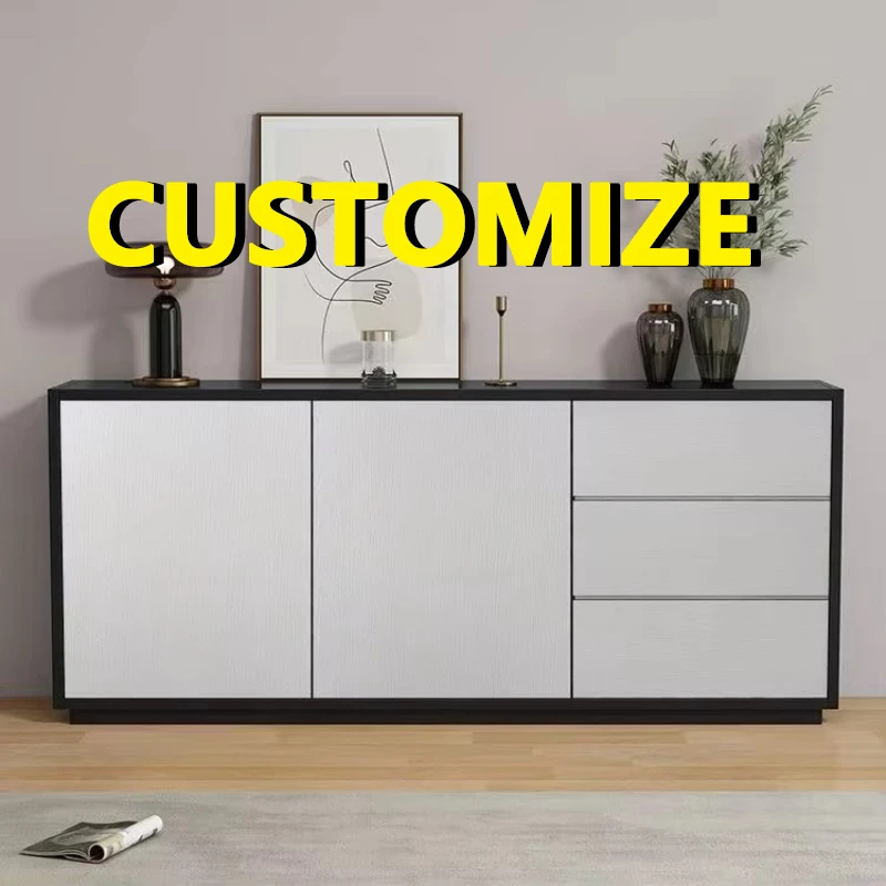 Any Size Custom Universal Cream Drawer Chest Anti Oxidation Aluminum Panel Floor Mount Design Long Lasting Storage Beside Tv Ind