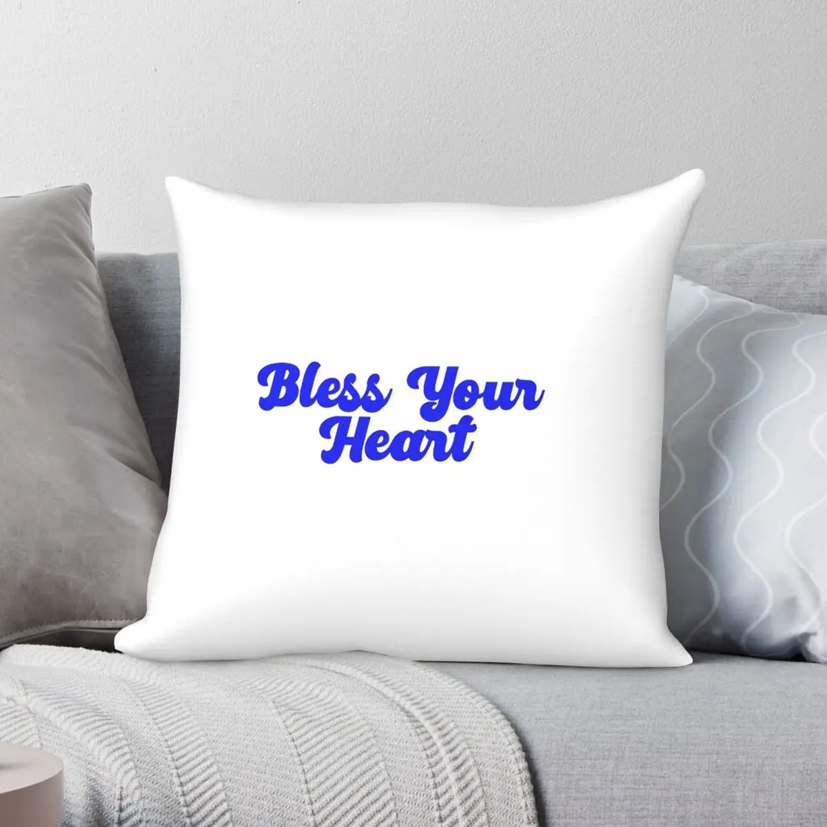 Megan Moroney Bless Your Heart Square Pillowcase Polyester Linen Velvet Printed Decorative Pillow Case Sofa Cushion Cover 45x45