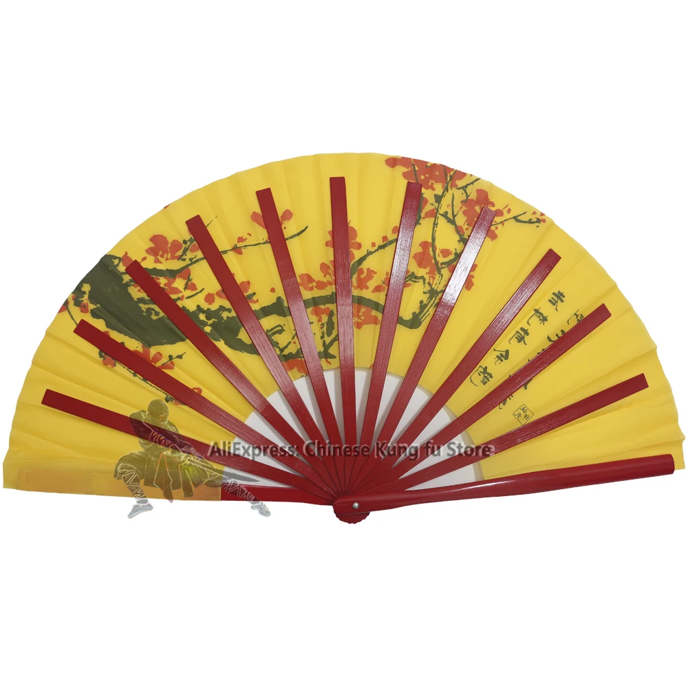 High Quality Bamboo Tai chi Fans Chinese Kung fu Fan Dancing Wushu Martial arts Fans Durable