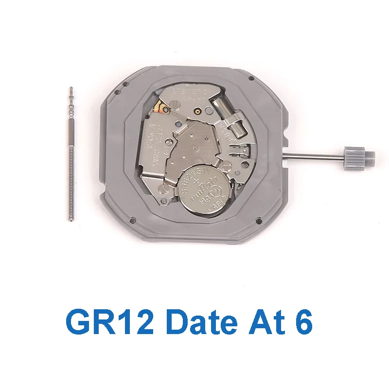 Japanese Original MIYOTA GR12 Quartz Movement Replaces 1S13 Movement Gr12 3hands Date At 3/6 Watch Movement Accessories