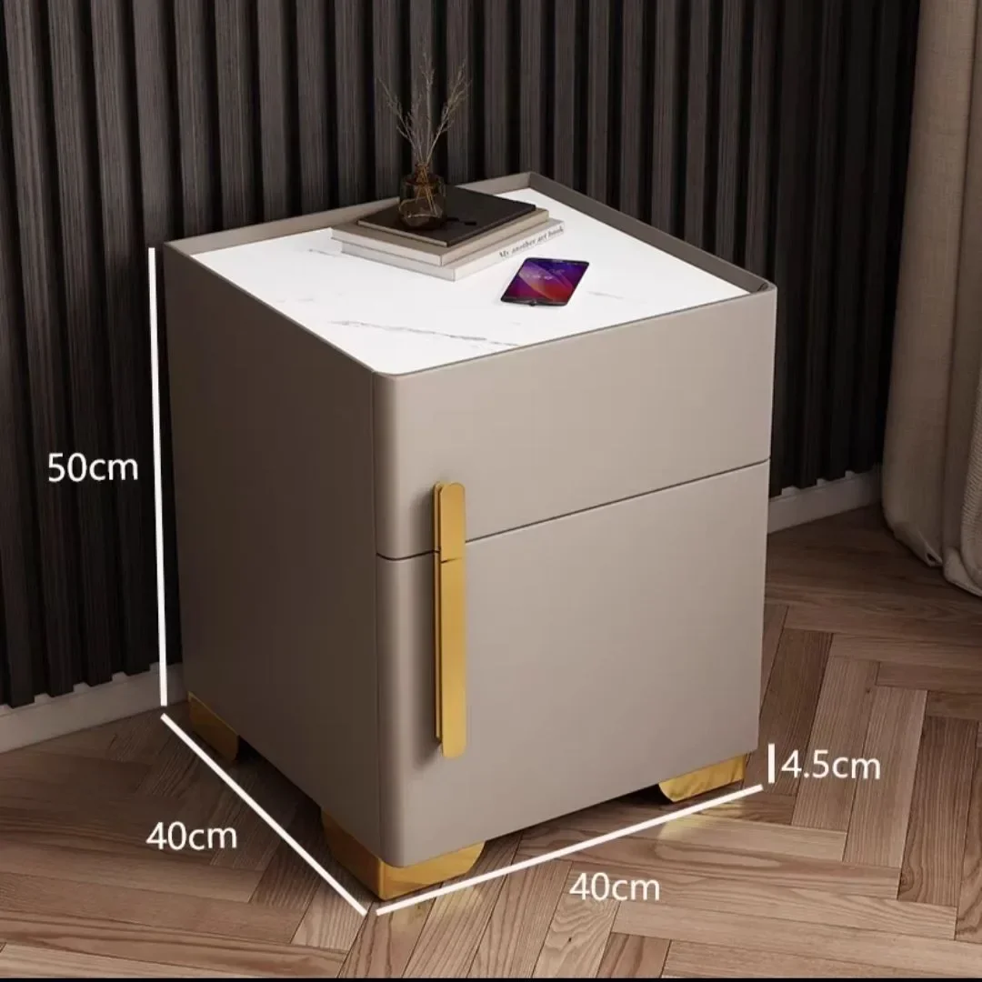Smart bedside table, safe, integrated, simple and modern small apartment storage cabinet, multi-functional safe, bedside cabinet