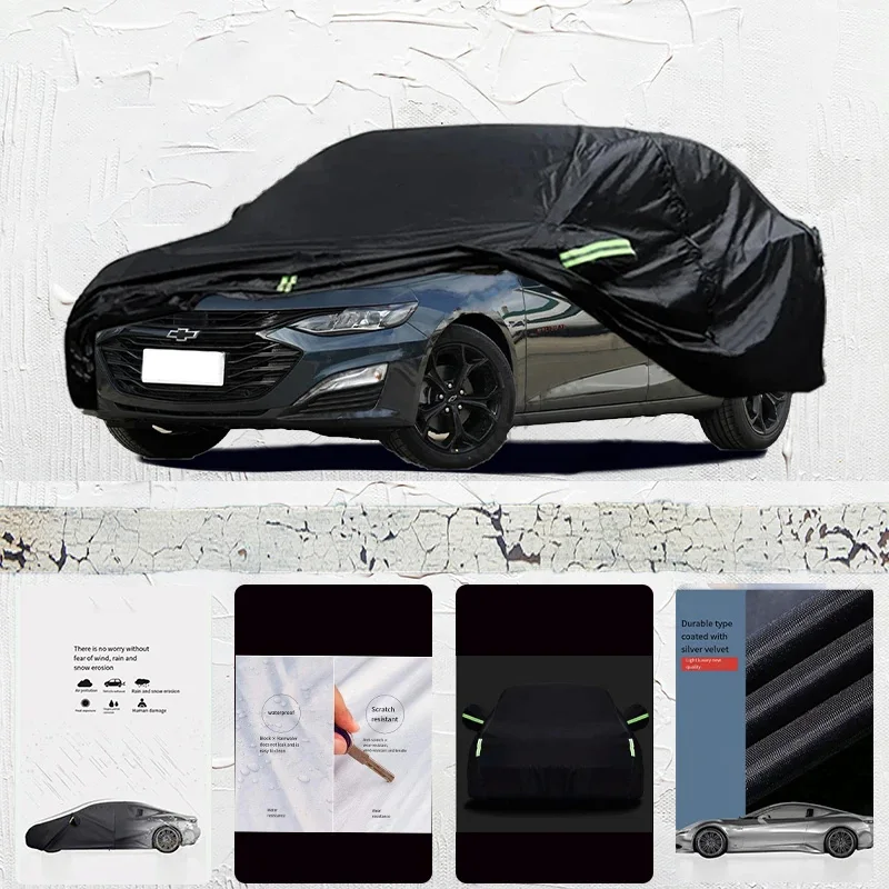 

For-Chevrolet-Malibu-Anti-UV-Sun-Shade-Rain-Snow-Resistant-Dustproof-Black-Cover-Car-umbrella-Full