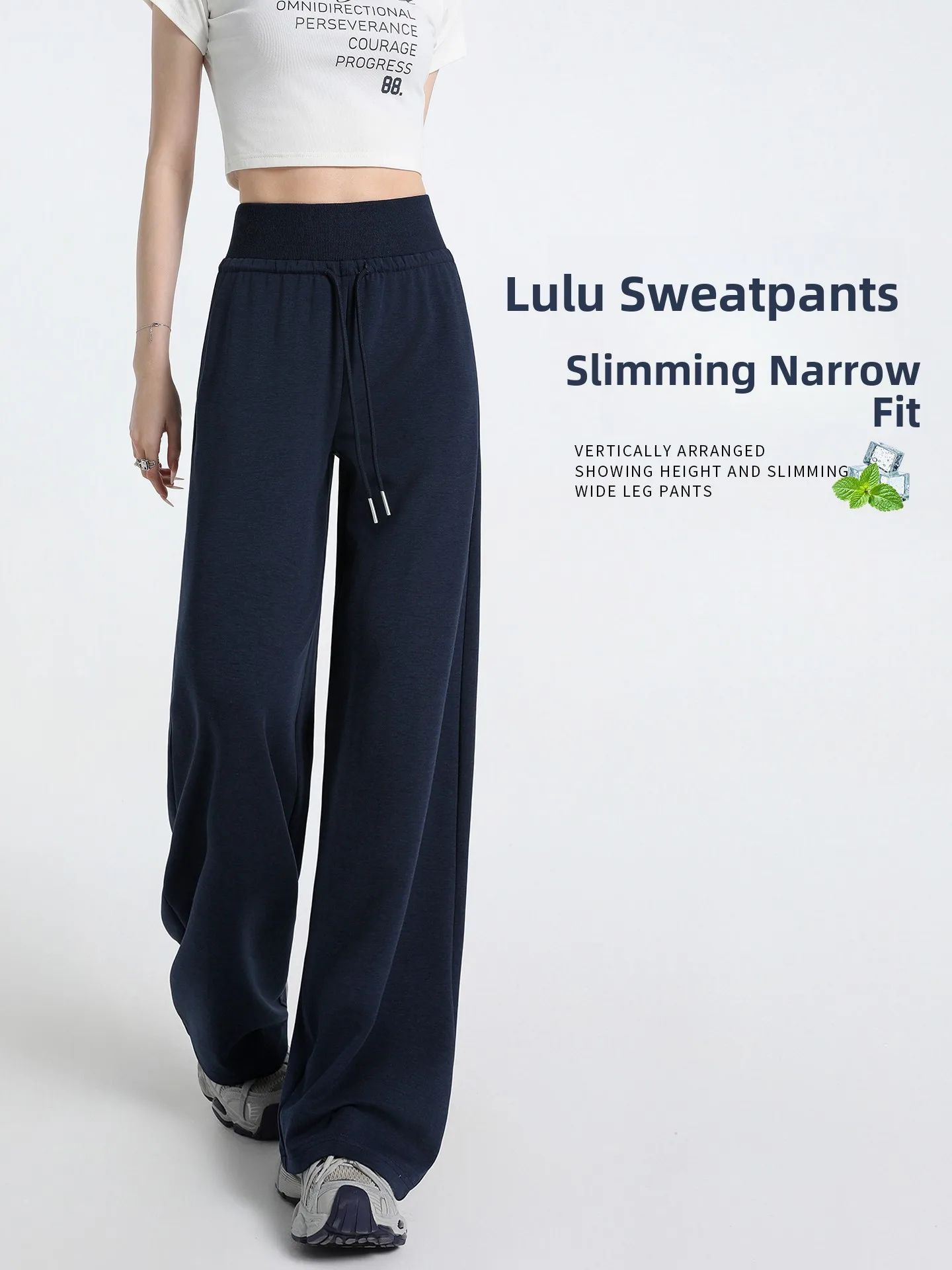 

Широкие брюки для йоги с высокой талией, женские летние тонкие свободные утягивающие спортивные спортивные штаны, повседневные драпированные прямые широкие брюки