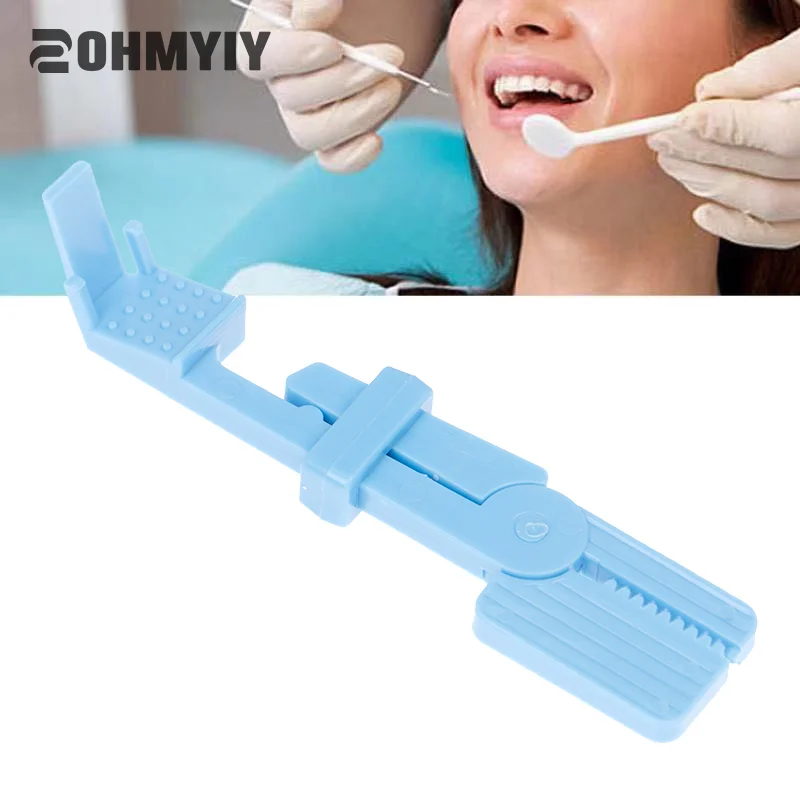 Pellicola radiografica dentale Clip per supporto per radiografo a scatto in plastica attrezzatura dentale materiali di consumo per laboratorio orale blu