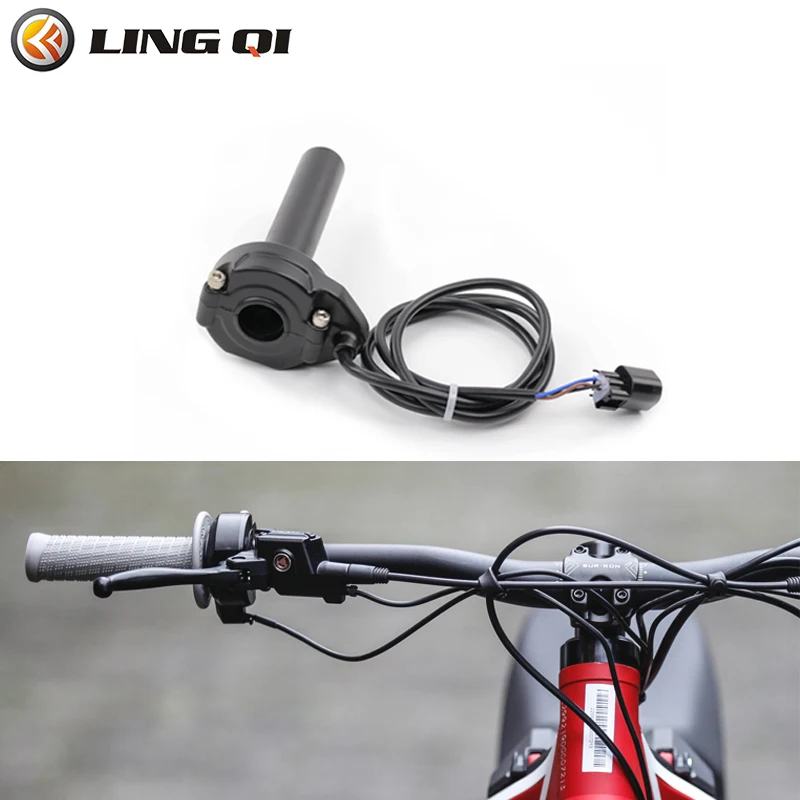 

LINGQI Replacement 7/8" Throttle Grip Handlebar Accelerator Fit For SURRON Light Bee X/S