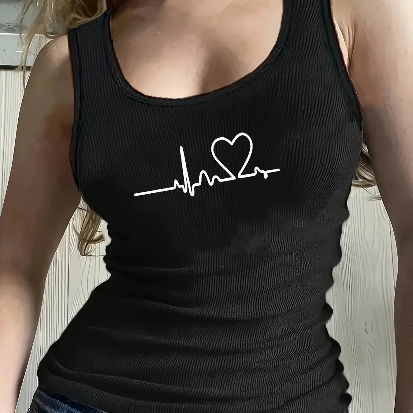 Printed Summer Women's Loose and Personalized Dream Catcher Mesh Printed Vest Top T-shirt Comfortable Sleeveless