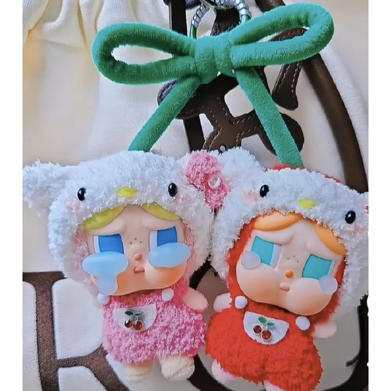 Для POPMART POP MART CRYBABY Tears Factory Series виниловое лицо плюшевая глухая коробка трендовая подвеска только периферийные устройства одежда