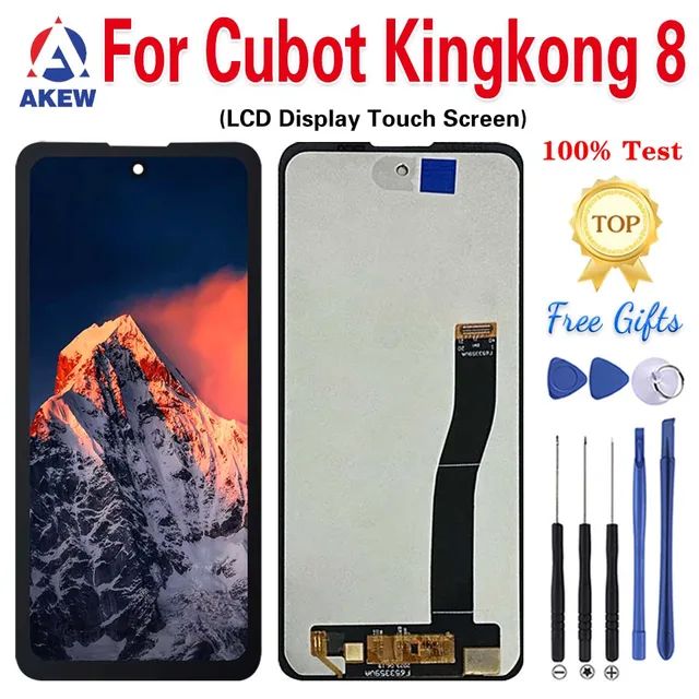 AKEW NOWOŚĆ Dla Cubot KingKong 8 Wyświetlacz LCD KK8 Ekran dotykowy 100% Test KingKong8 Zespół digitizera Części zamienne do naprawy telefonu