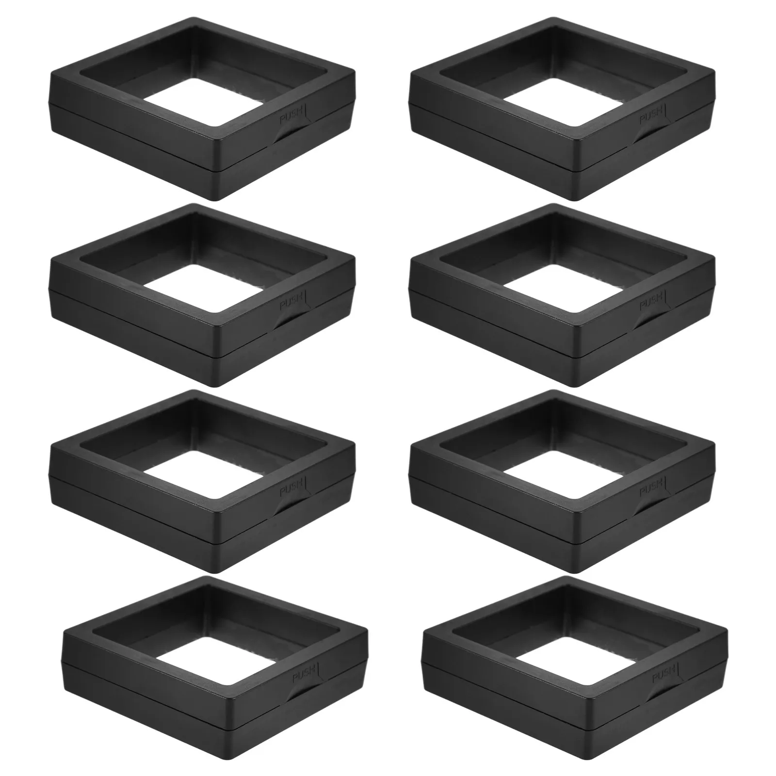 

10Pcs Jewelry Case Clear Film Organizer Pe Protective Box Jewelry Storage Display Holder Organizing Box