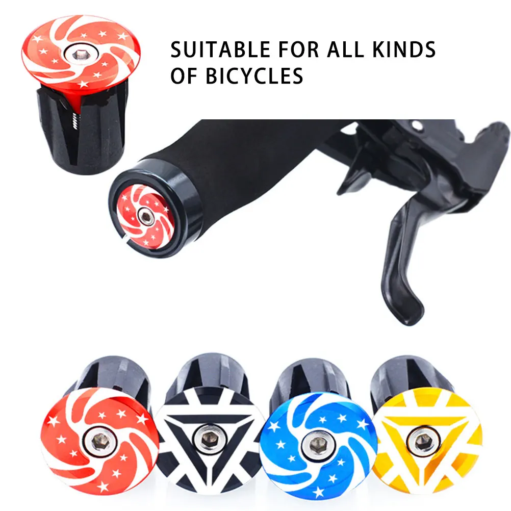 

4 шт., торцевые заглушки на руль из алюминиевого сплава, эргономичные торцевые заглушки для велосипедных рулей для горных дорог, складные велосипеды, прочные, противоскользящие, легко