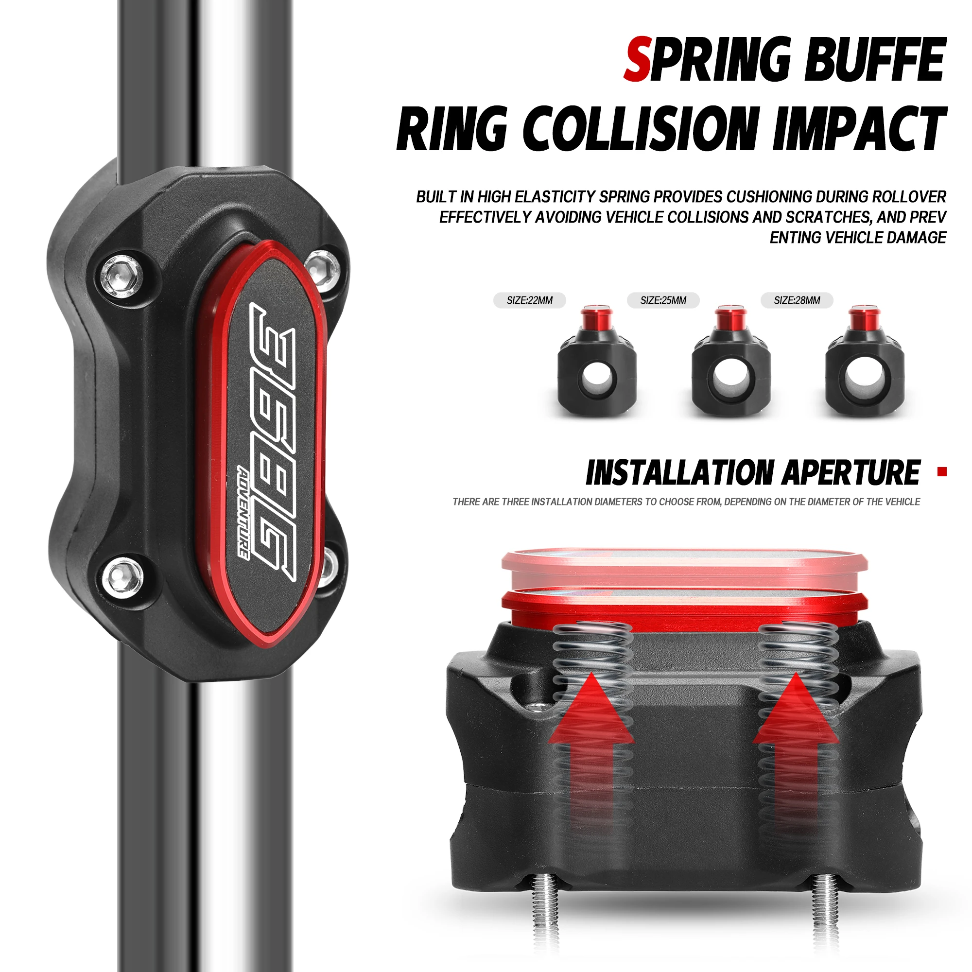 For Zontes 368G G368 368 G Bumper Protector Anti Fall Block Motorcycle 368G Trim Blocks With Spring Anti Fall Crash Protection