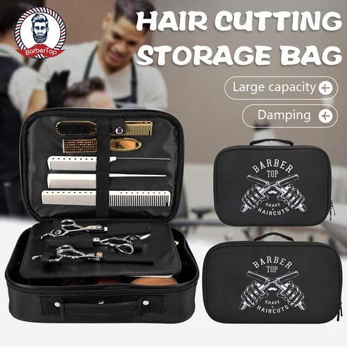 Estuche para tijeras de pelo de peluquero, caja de herramientas para recortadora resistente a golpes y aplastar, Maleta de estilismo sin deformación para salón
