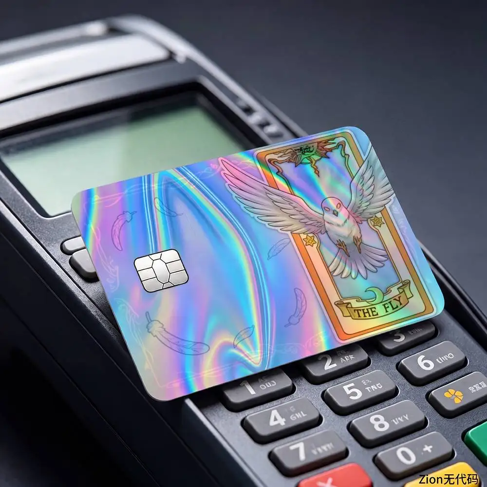 CCS C-Cardcaptor-R S-Sakura-A Laser Reflective Card Skin Sticker For Debit Credit Card
