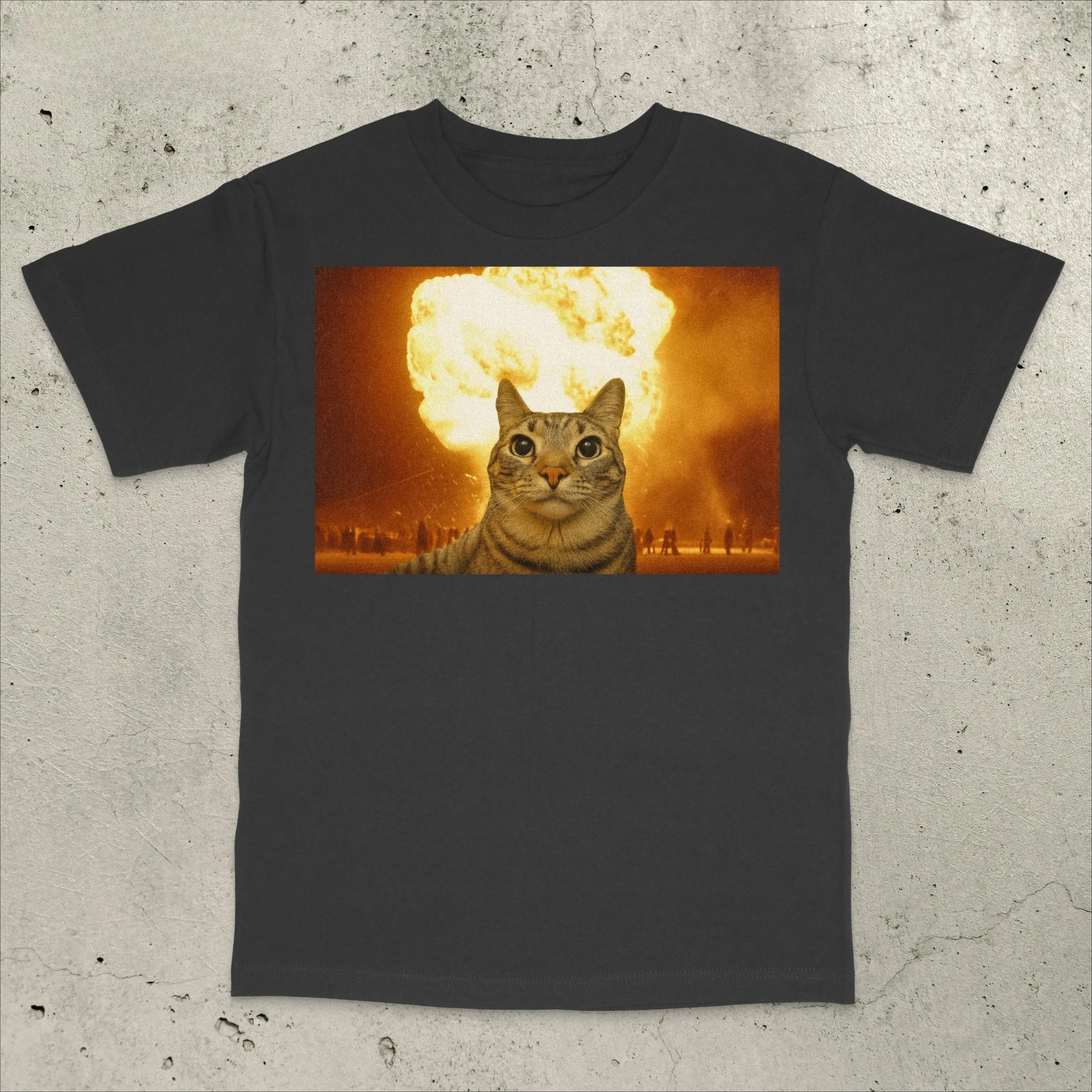

Футболка Cat Explosion Funny Meme Мужская и женская мода Хлопковые футболки с короткими рукавами Ретро рубашка в стиле хип-хоп Летние топы Мужская одежда