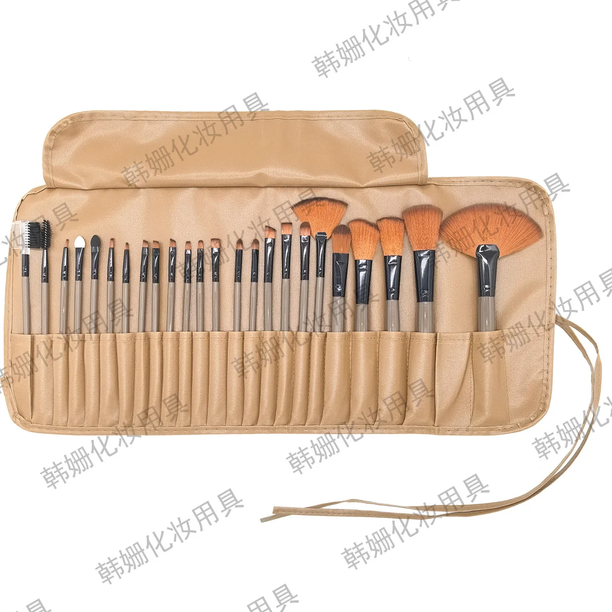 20Sets 24 Teile/sätze Weibliche Professionelle Make-Up Sets Kosmetik Pinsel Mit Leder Tasche Lippen Pinsel Lidschatten Pinsel Make-Up-Tools RX
