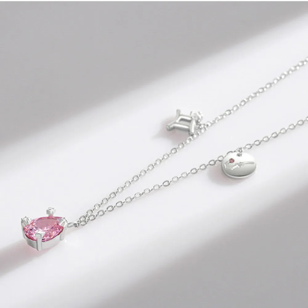 

GL S925 Pure Silver Zodiac Gemini - Multifaceted, Optimistic and Cheerful, Rational yet Emotional