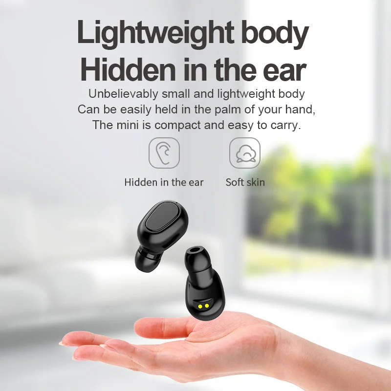 L22 TWS Bluetooth Wireless Headphones Waterproof Stereo In-Ear Sports LED Display Headsets For IPhone Huawei Xiaomi Earphones