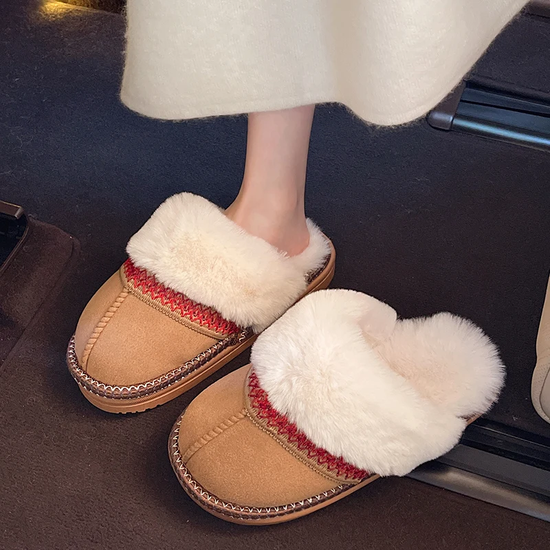 Домашние тапочки, женские разноцветные сандалии, зимняя обувь с закрытым носком, шлепанцы на платформе, массажные шлепанцы на плоской подошве, разные цвета в этническом стиле