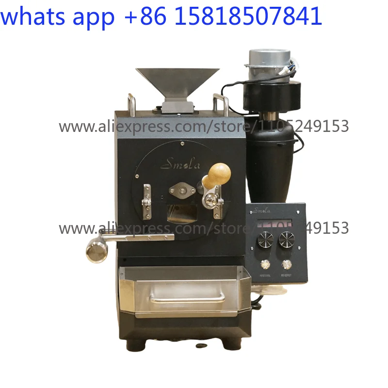 SMOLA commercial semi-hot air semi-direct thermal electric heating drum coffee bean roaster