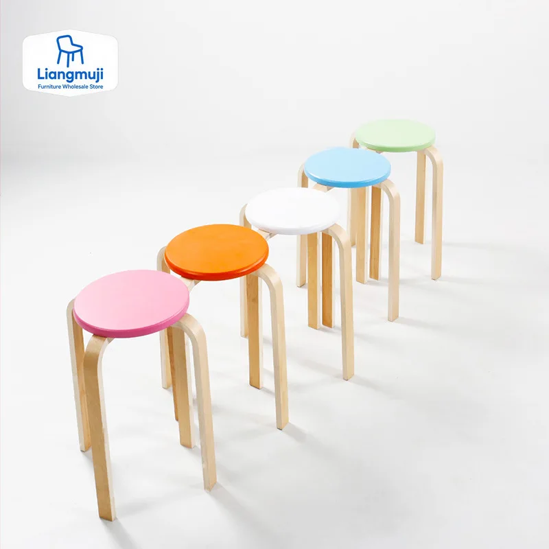 

Salon Equipment Furniture Plastic High Stools Can Be Stack Nordic Stool Small Banquet Dining Room Sitzbank Home Furniture