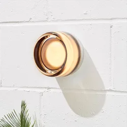 Modern LED Wall Lamp Round Amber Bedroom Bedside Decor Wall Lights for Sconces Living Room Aisle Porch Smoke Grey Indoor Fixture