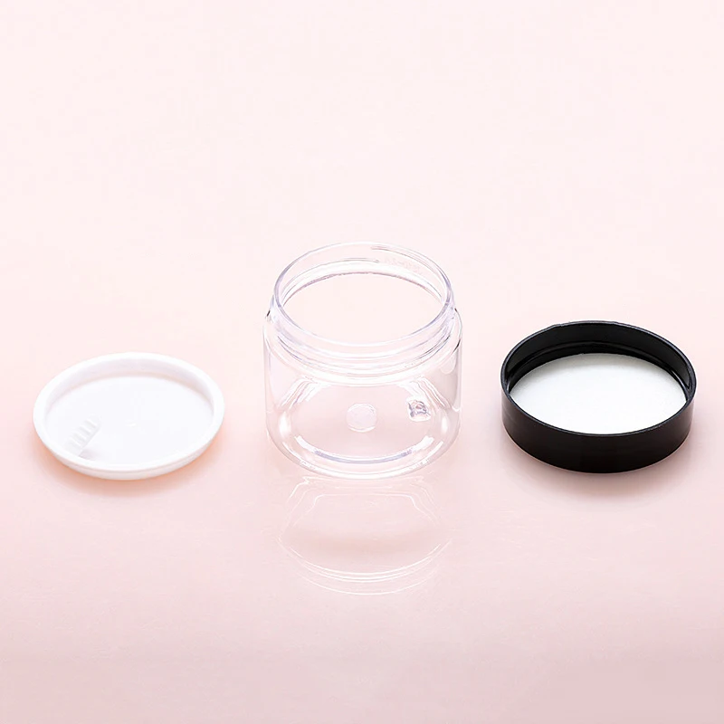 5Pcs Reise Gesicht Creme Jar Leere Kunststoff Kosmetik Make-Up Flasche 20ml 30ml 50ml Transparent Lagerung Container nachfüllbare Flaschen