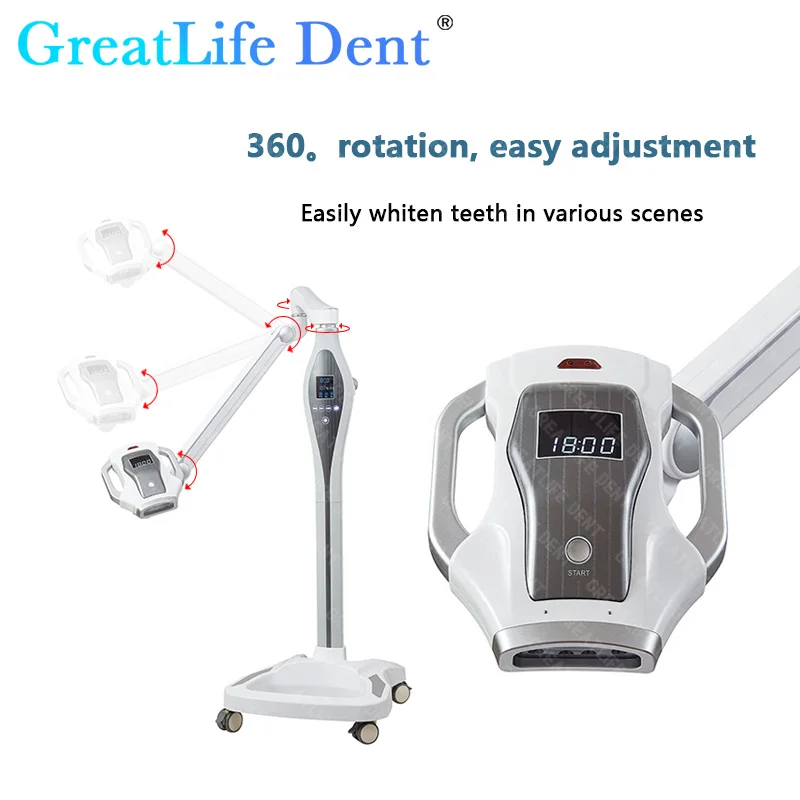 GreatLife Dent Dental Touch Screen 60W 12 LCD Super Powerful Teeth Whitening Machine Cold Blue Led Accelerator Led Light Lamp