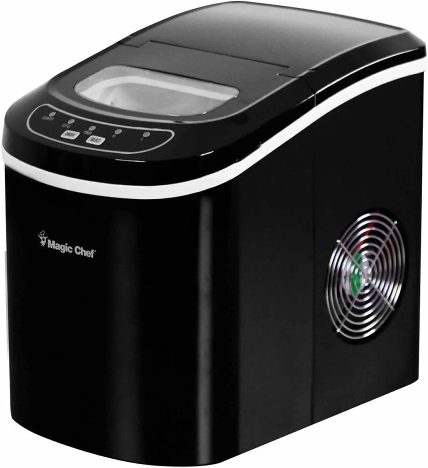 

Portable Countertop Small Ice Maker for Kitchen or Home Bar, Tabletop, Parties, 27-Pound Capacity, Black