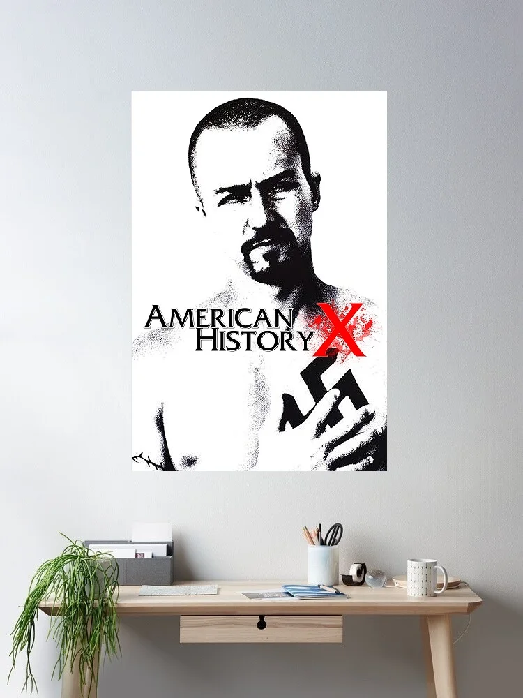 AMERICAN HISTORY X Movie, Art Print Silk Poster Home Wall Decor