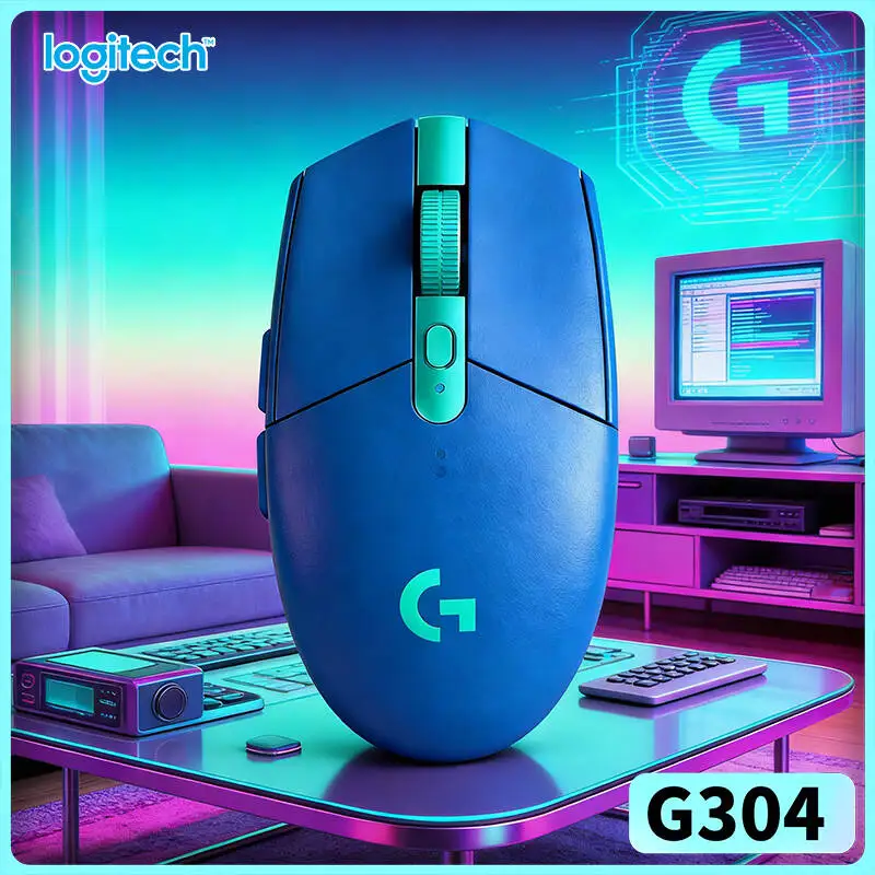Logitech G304 LIGHTSPEED Wireless Mouse 12000 DPI HERO Sensor 1ms Latency 250hr Battery School Stable Connection Users