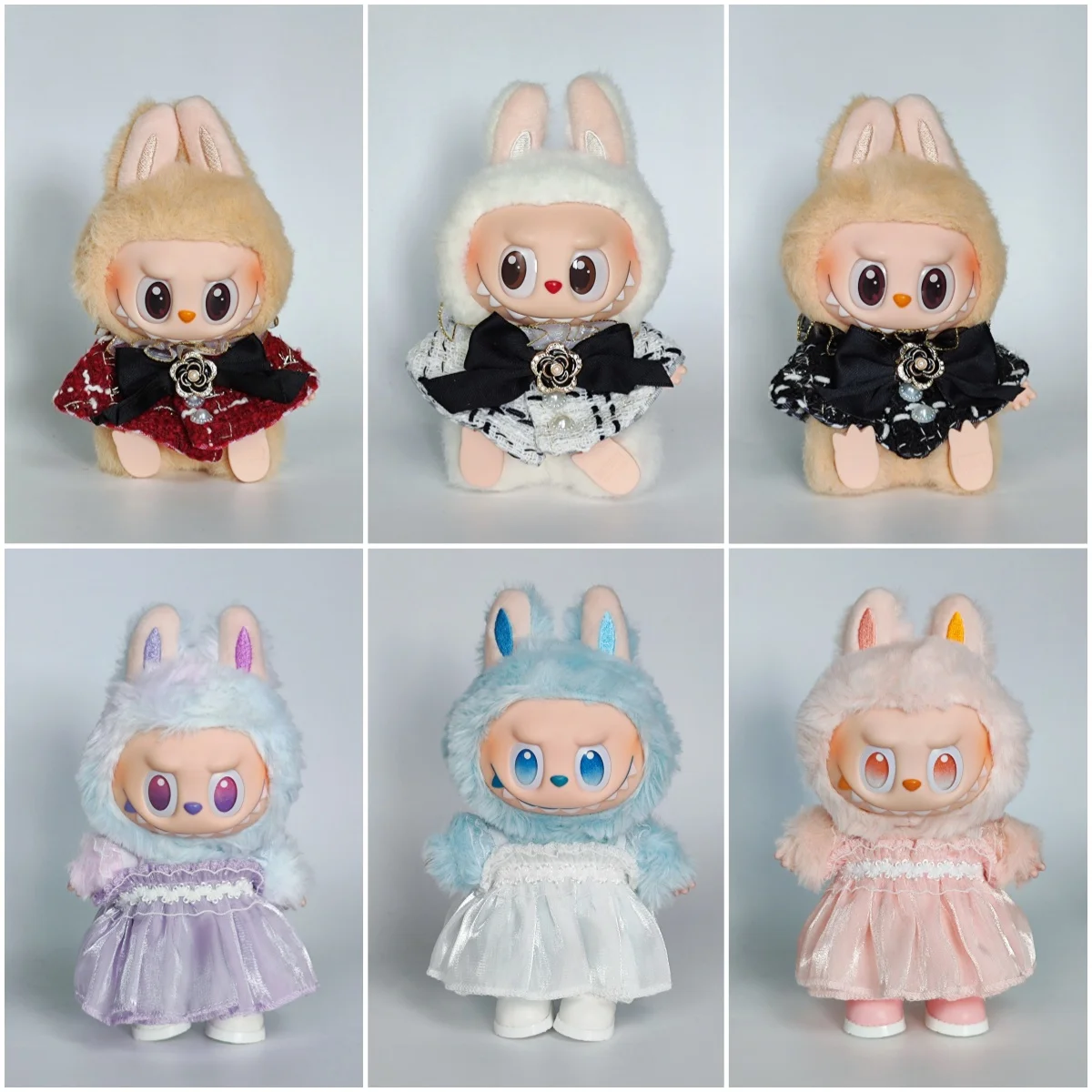 17 سنتيمتر ملابس دمى لابوبو ، إكسسوارات ملابس الوحش ، ملابس ذاتية الصنع ، هدية للأطفال ، الأميرة الحلوة ، فستان عالي الجودة