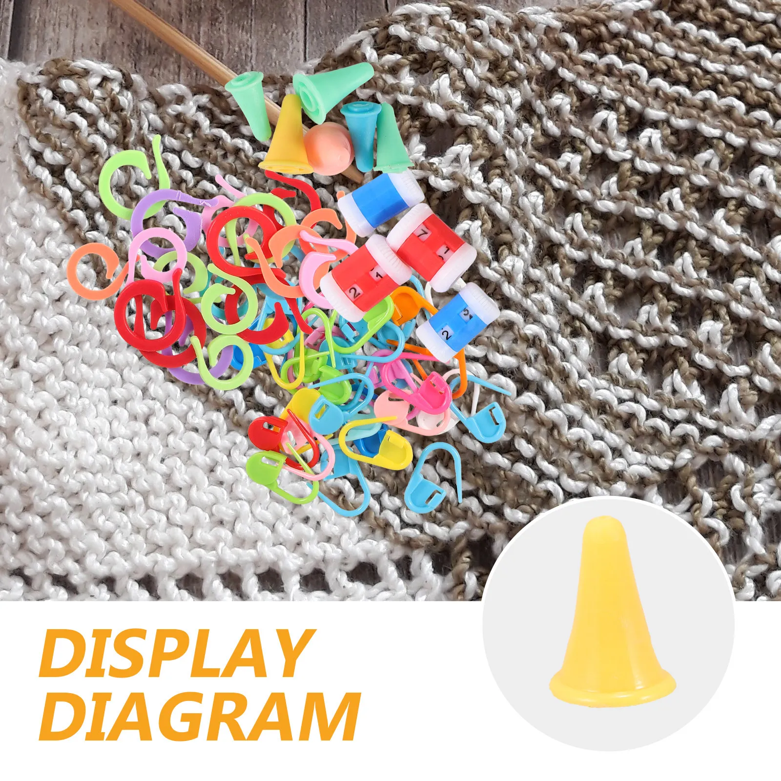 60Pcs Smooth Plastic Crochet Stitch Markers for Knitting and Crocheting Marking Pattern Rows Increases Decreases Mistakes DIY