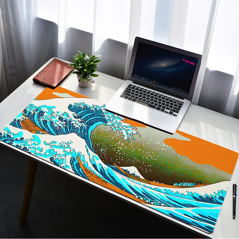 Great Wave Off Art Mouse Pad 900X400MM Pad Mouse Notbook Computer Padmouse Popular Gaming Mousepad Gamer Keyboard Mouse Mats