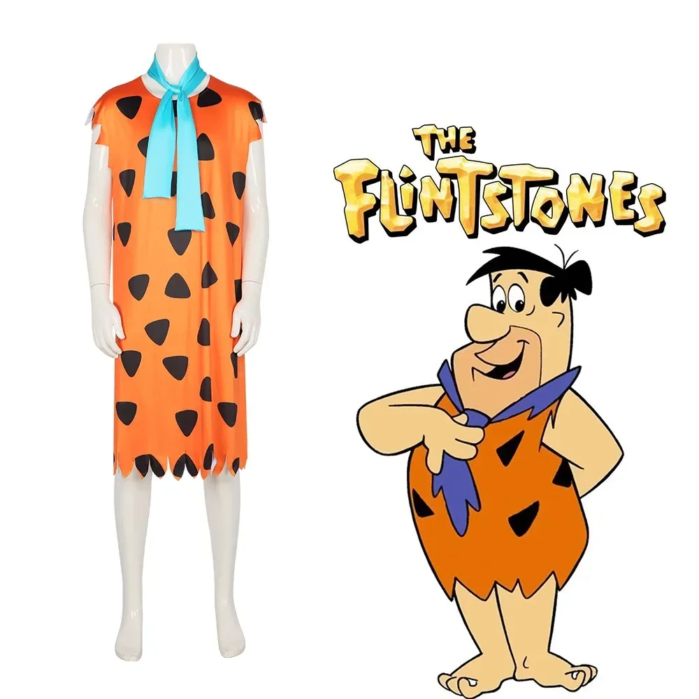 CosplayAdult Primitive Savages Costume Movie Fred Flinstones Stone Age Indian Cosplay Halloween Carnival Inflatable Big Stick