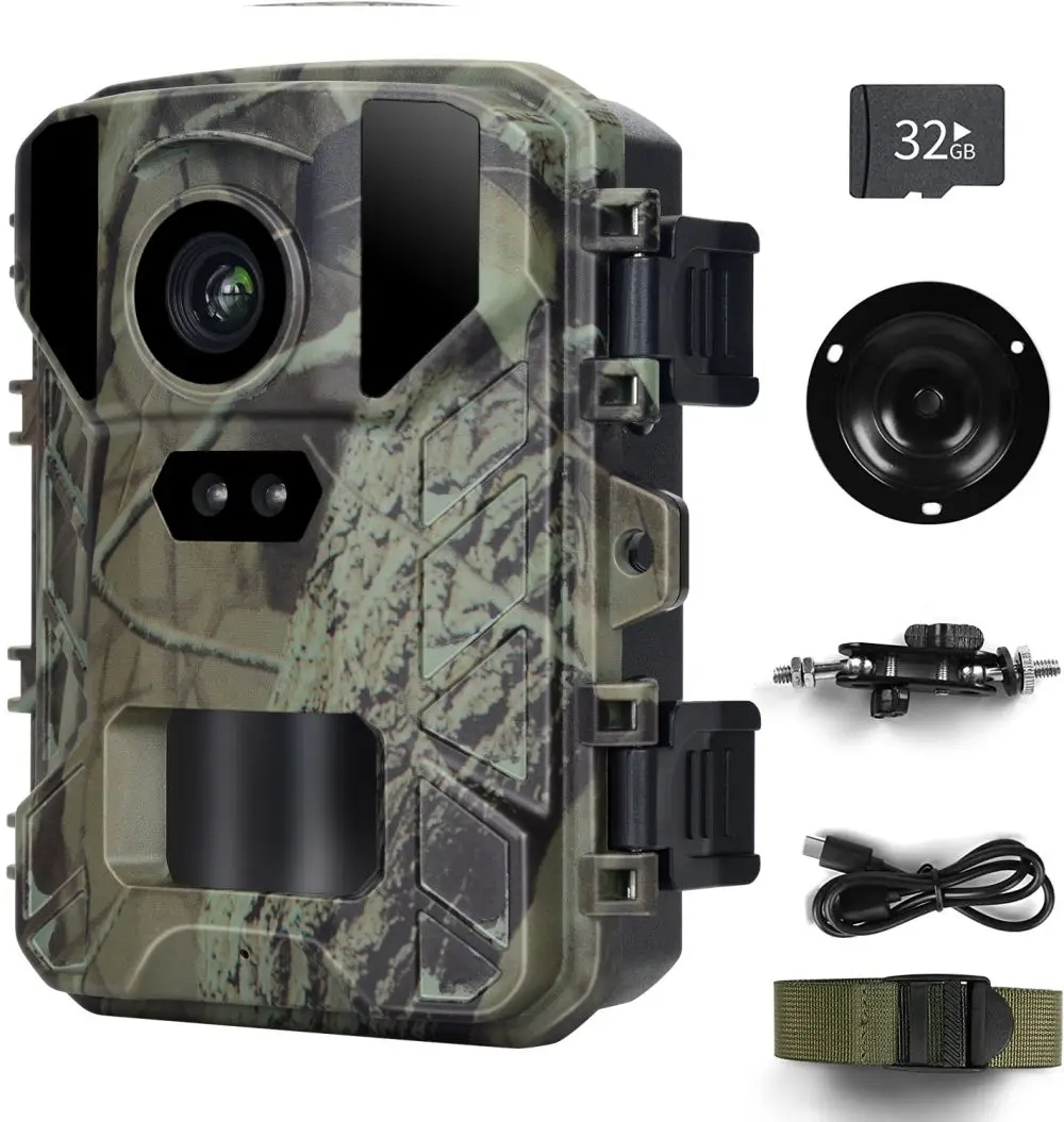 Imagem -03 - Câmera Infravermelha Low Glow Artion Mini Trail Game Cam Visão Noturna Ip66 Impermeável Caça Vida Selvagem ao ar Livre Hd4k 48mp