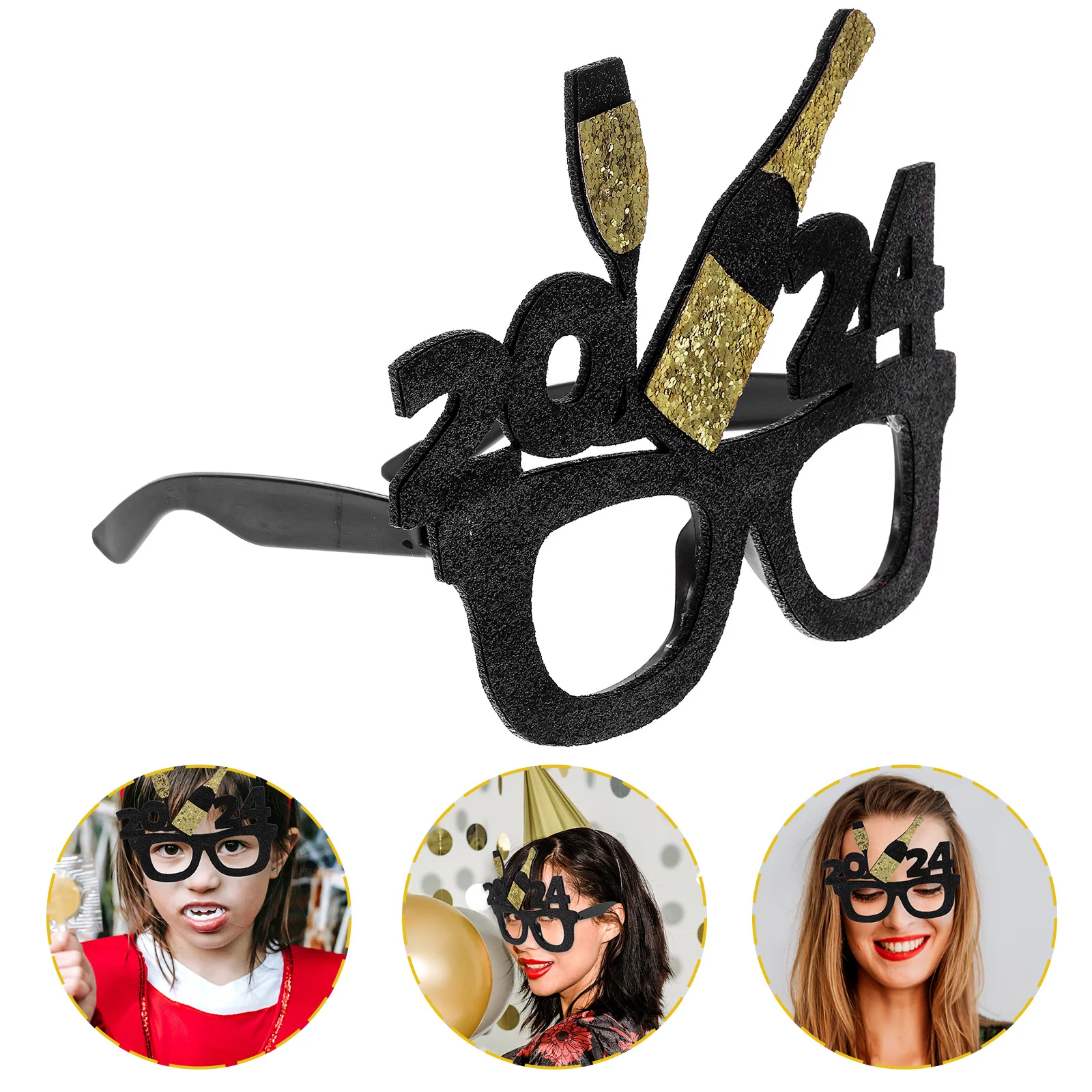 

New Year Party Glasses Eye Happy Fine Decoration Non-woven Fabric Eyeglasses Props Accessories Supplies